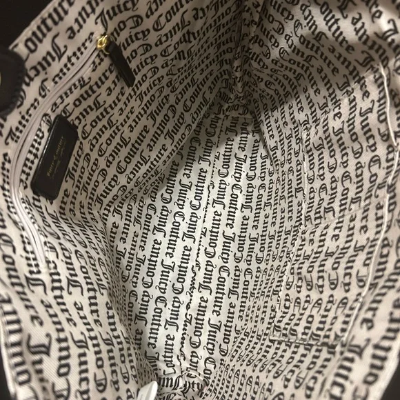 Juicy Couture Black and Pink Floral Totes - Picture 4 of 7